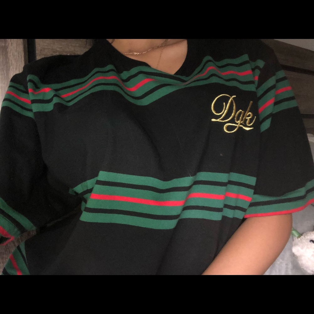 DGK rasta stripes vintage t shirt